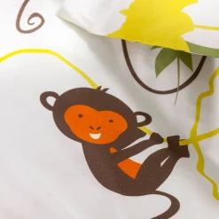 Bedlinnen voor kinderen Jungle, met dierenprint, voor 1 persoon - katoen
