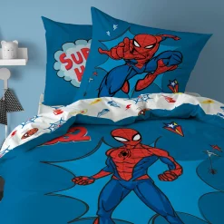 Bedlinnenset Spiderman super hero - katoen
