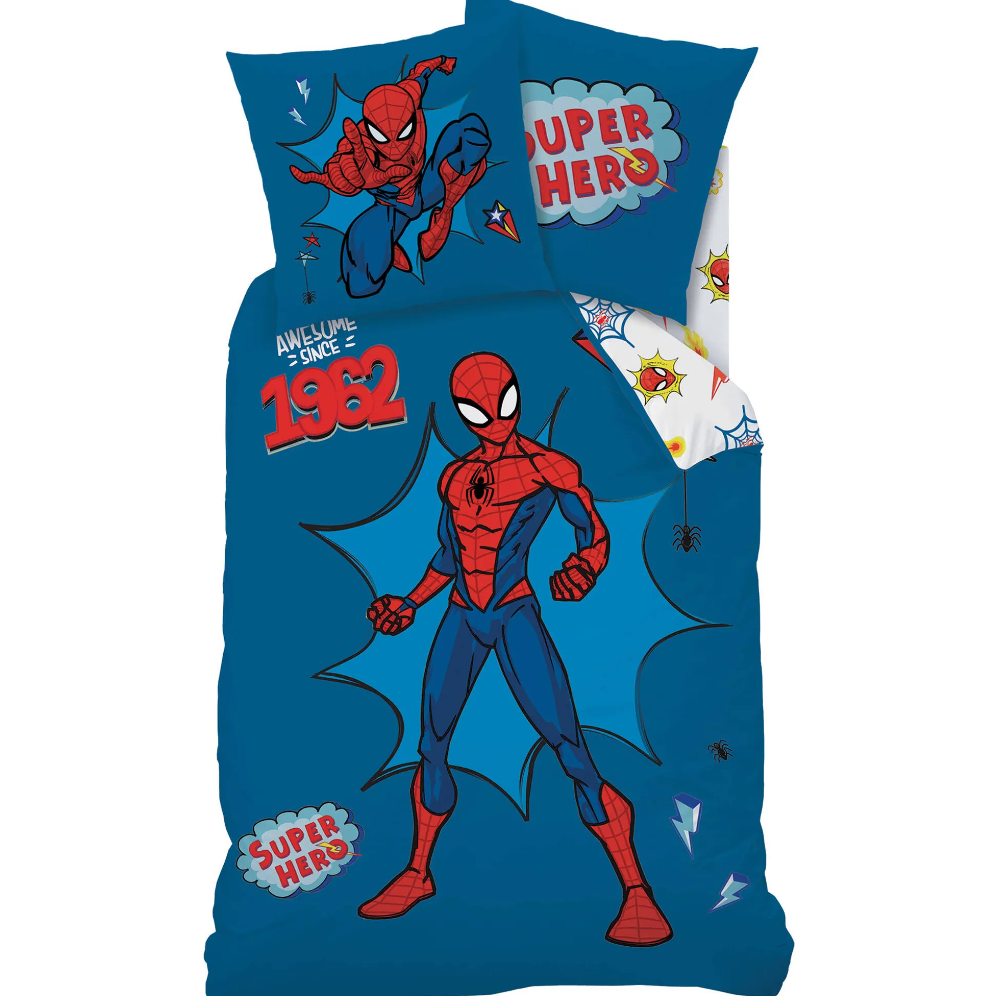 Bedlinnenset Spiderman super hero - katoen
