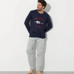 Bedrukt pyjamashirt met lange mouwen