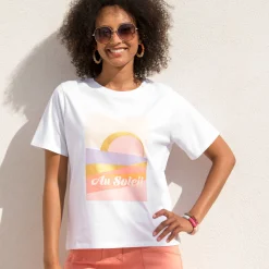 Bedrukt T-shirt, loose volume