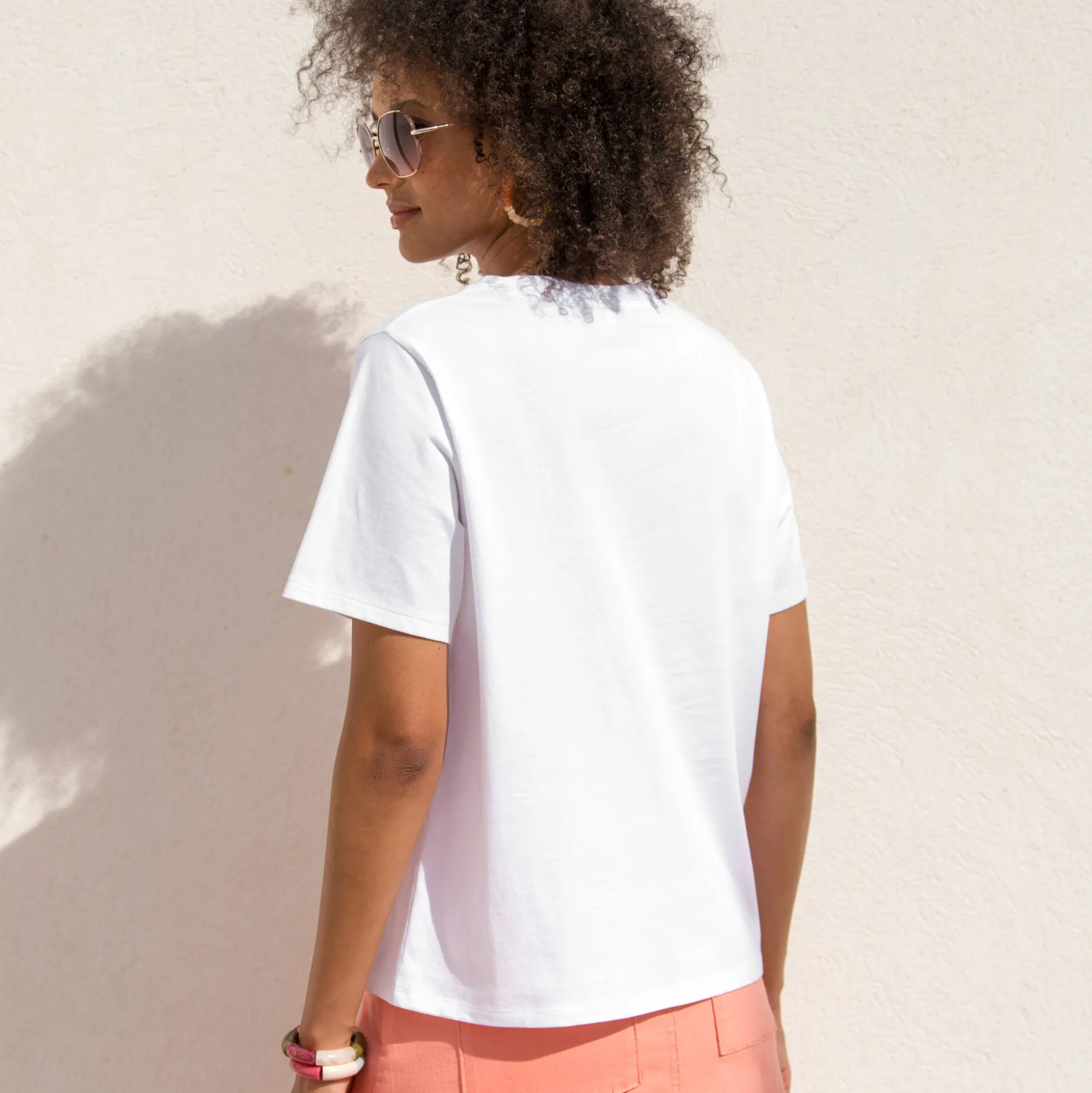 Bedrukt T-shirt, loose volume