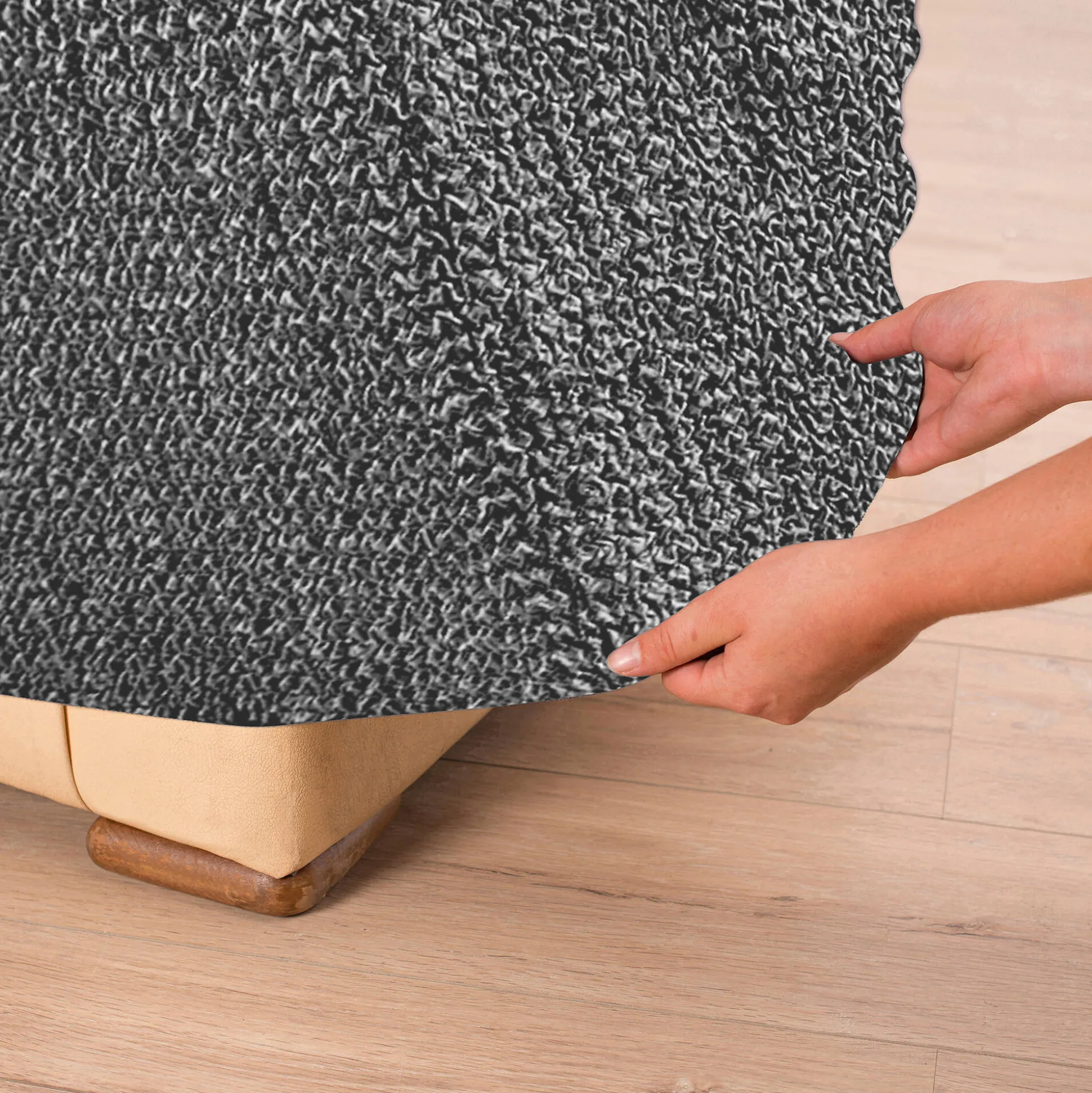 Bedrukte en gewafelde bi-rekbare hoes voor fauteuil en zitbank