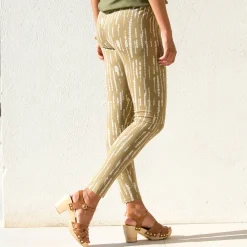 Bedrukte legging, elastische taille