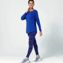 Bedrukte legging, print in potloodstijl