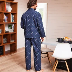 Bedrukte pyjama in popeline van polyester/katoen