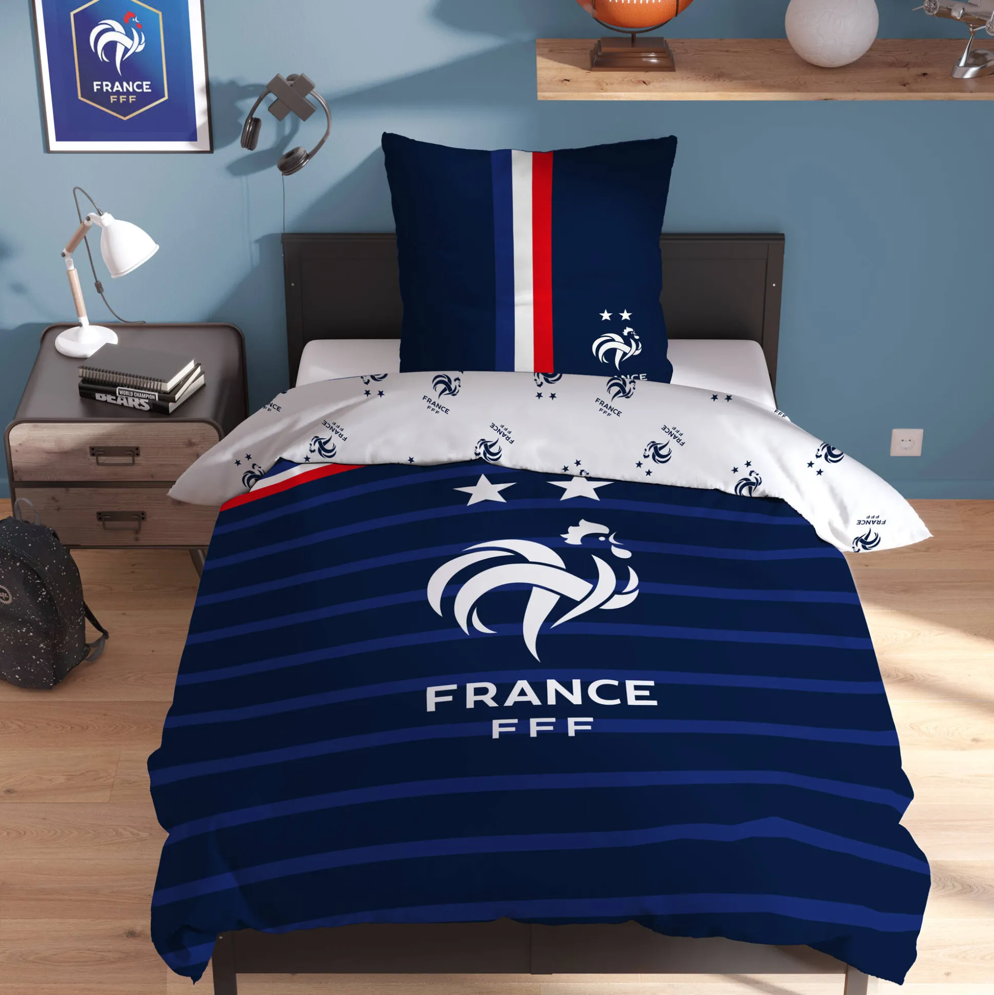 Bedset met print FFF - katoen