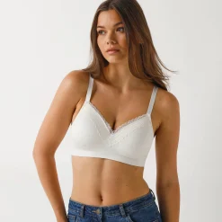 Beha in topjesmodel van stretchtricot Agathe - zonder beugels