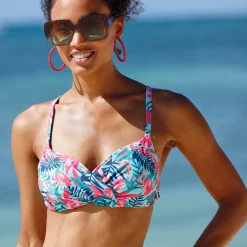 Bikinibeha met beugels en drapé, Bawa - korfmodel