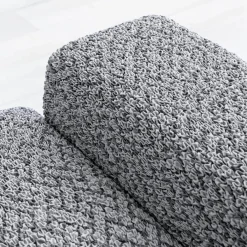 Bi-rekbare, grafische hoes in gewafelde microvezel voor fauteuil en zetel