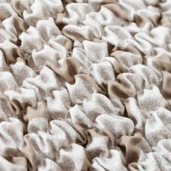 Bi-rekbare, grafische stoelhoes in gewafelde microvezel