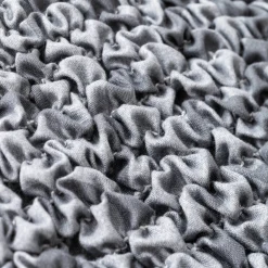Bi-rekbare, grafische stoelhoes in gewafelde microvezel