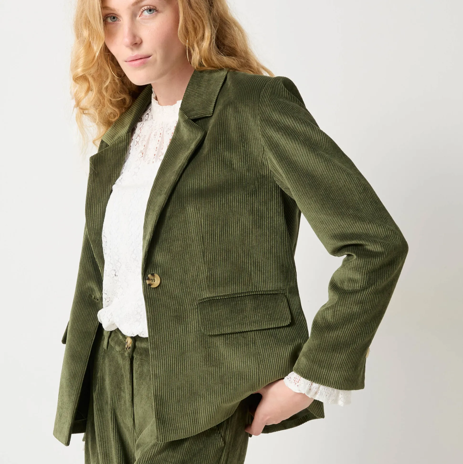 Blazer in velours