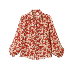 Bloes in voile, bloemenprint