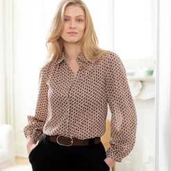 Bloes in voile, minimalistische print