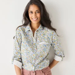 Bloes met bloemenprint