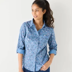 Bloes met bloemenprint