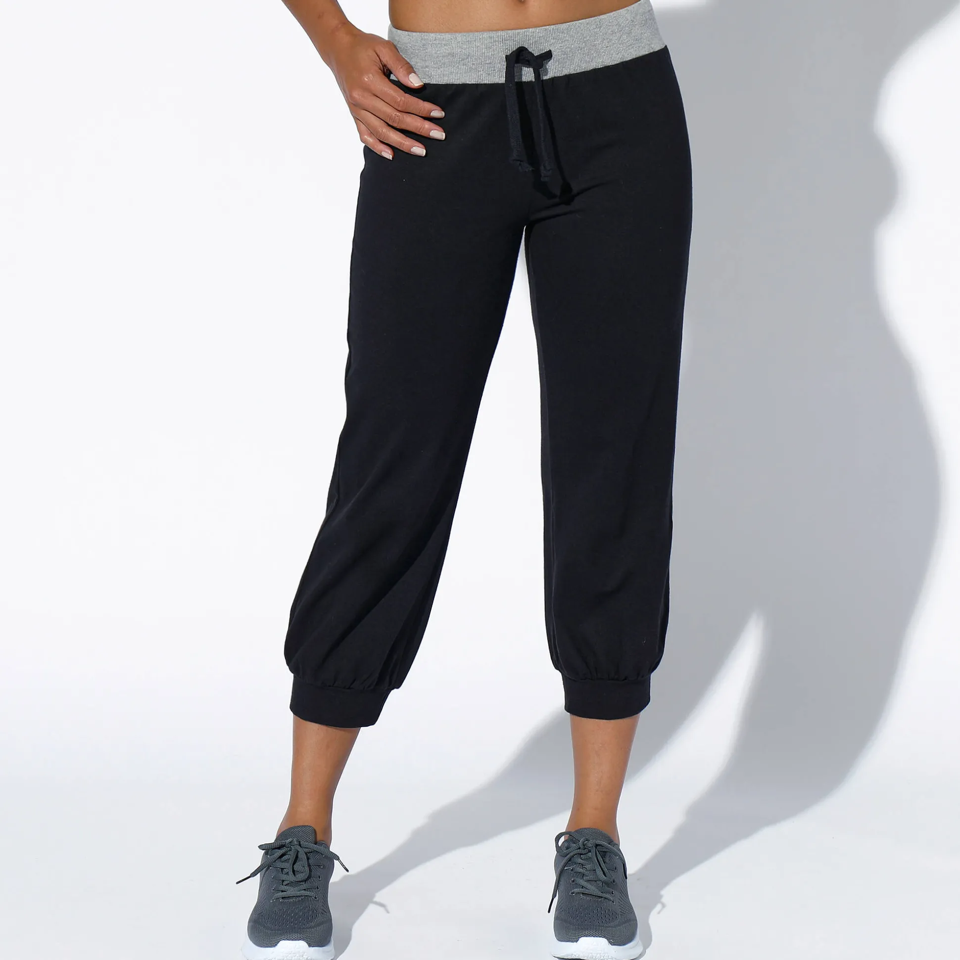 Bloezende 3/4-broek in tricot