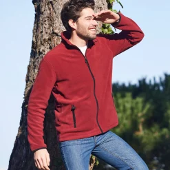 Blouson in microfleecetricot met rits