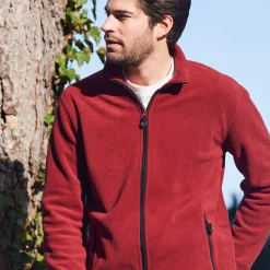Blouson in microfleecetricot met rits