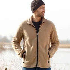 Blouson in microfleecetricot met rits
