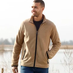 Blouson in microfleecetricot met rits