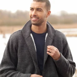 Blouson in patentsteek met warme voering