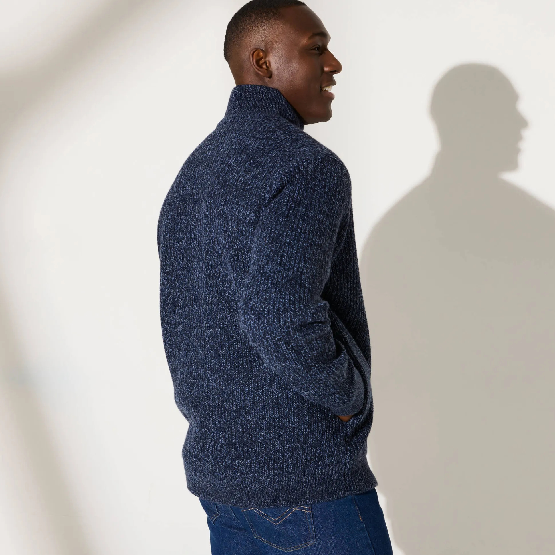 Blouson in patentsteek met warme voering