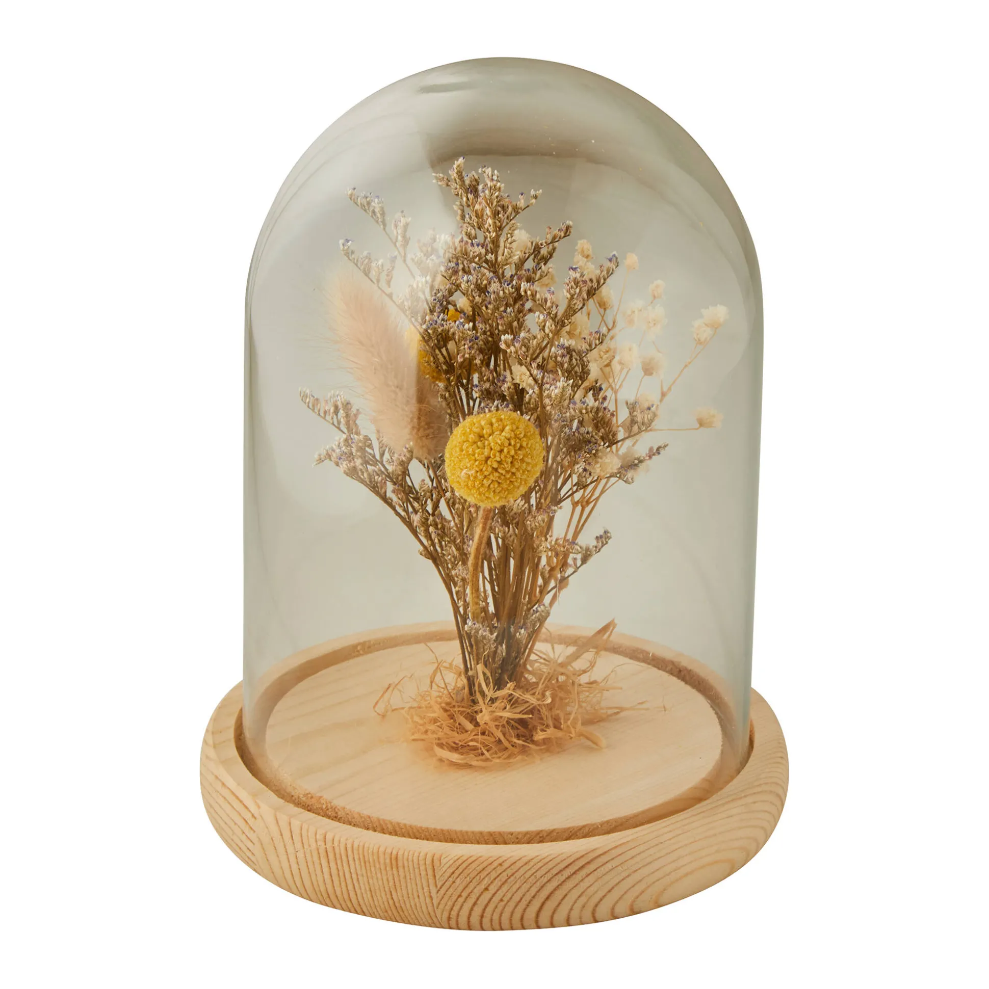 Bol met gedroogde bloemen
