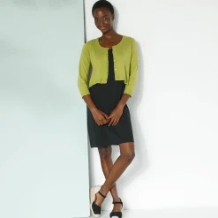 Bolero-vest met knopen, zachte touch