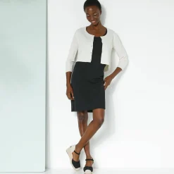 Bolero-vest met knopen, zachte touch