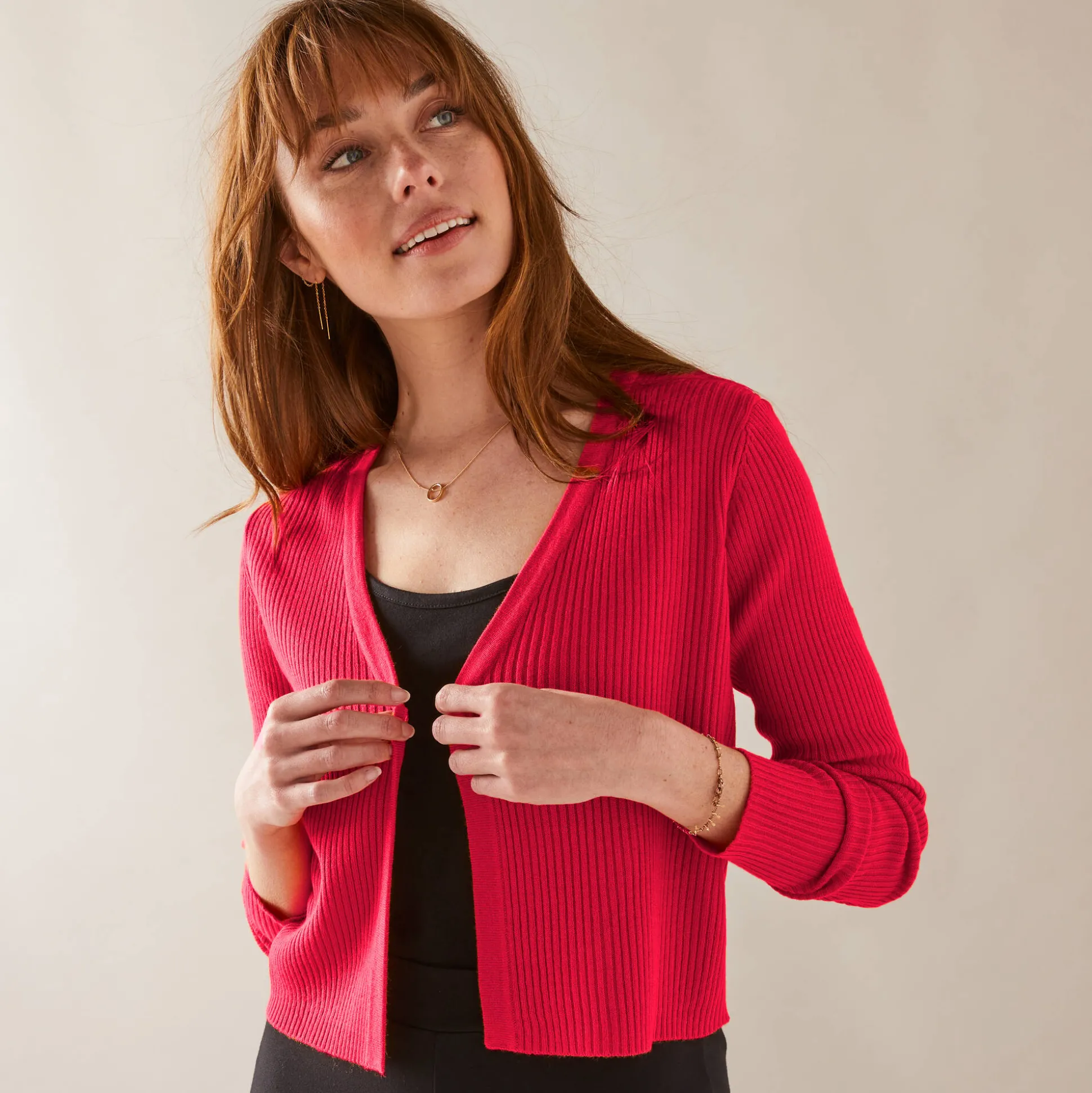 Bolerovest, ribtricot