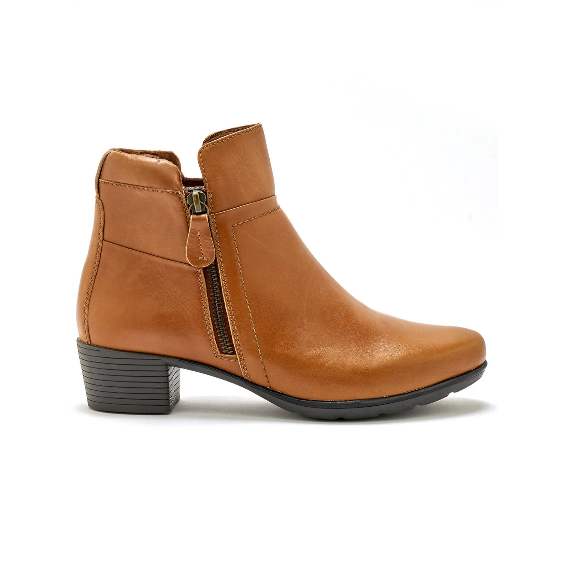 Boots met dubbele rits - comfortabele zool en breedte PÉDICONFORT