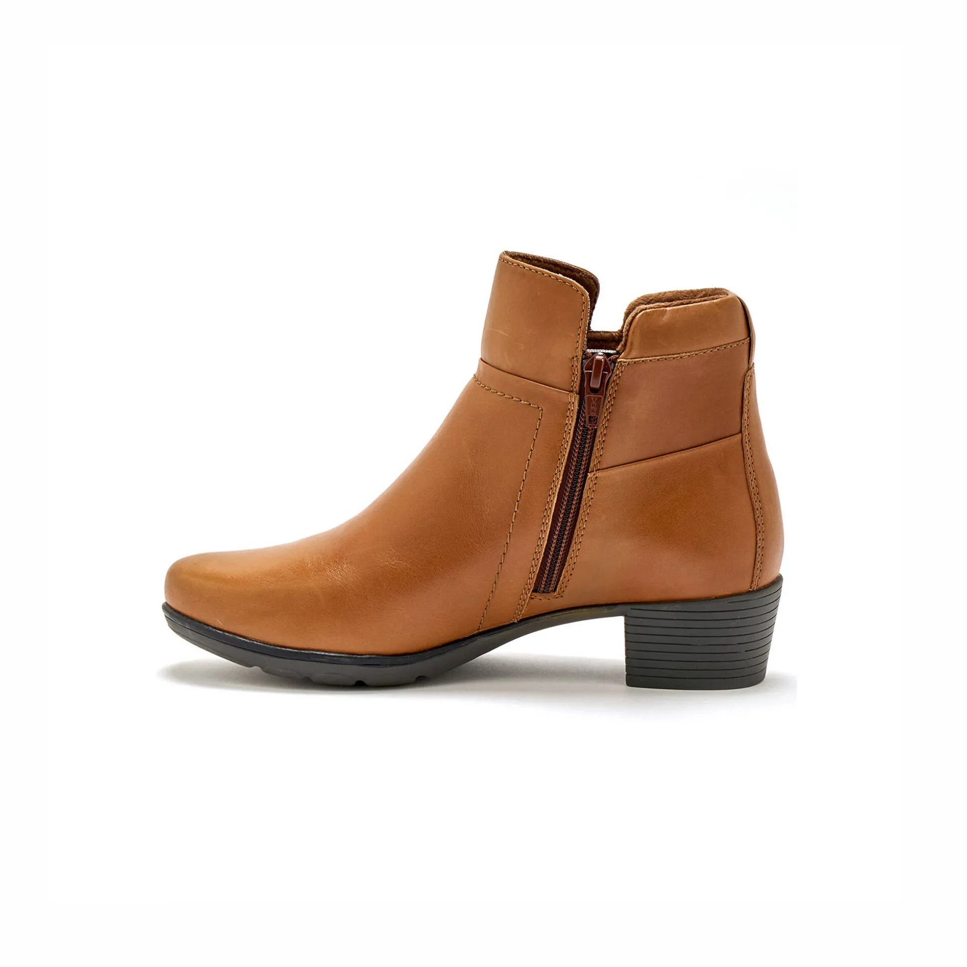 Boots met dubbele rits - comfortabele zool en breedte PÉDICONFORT