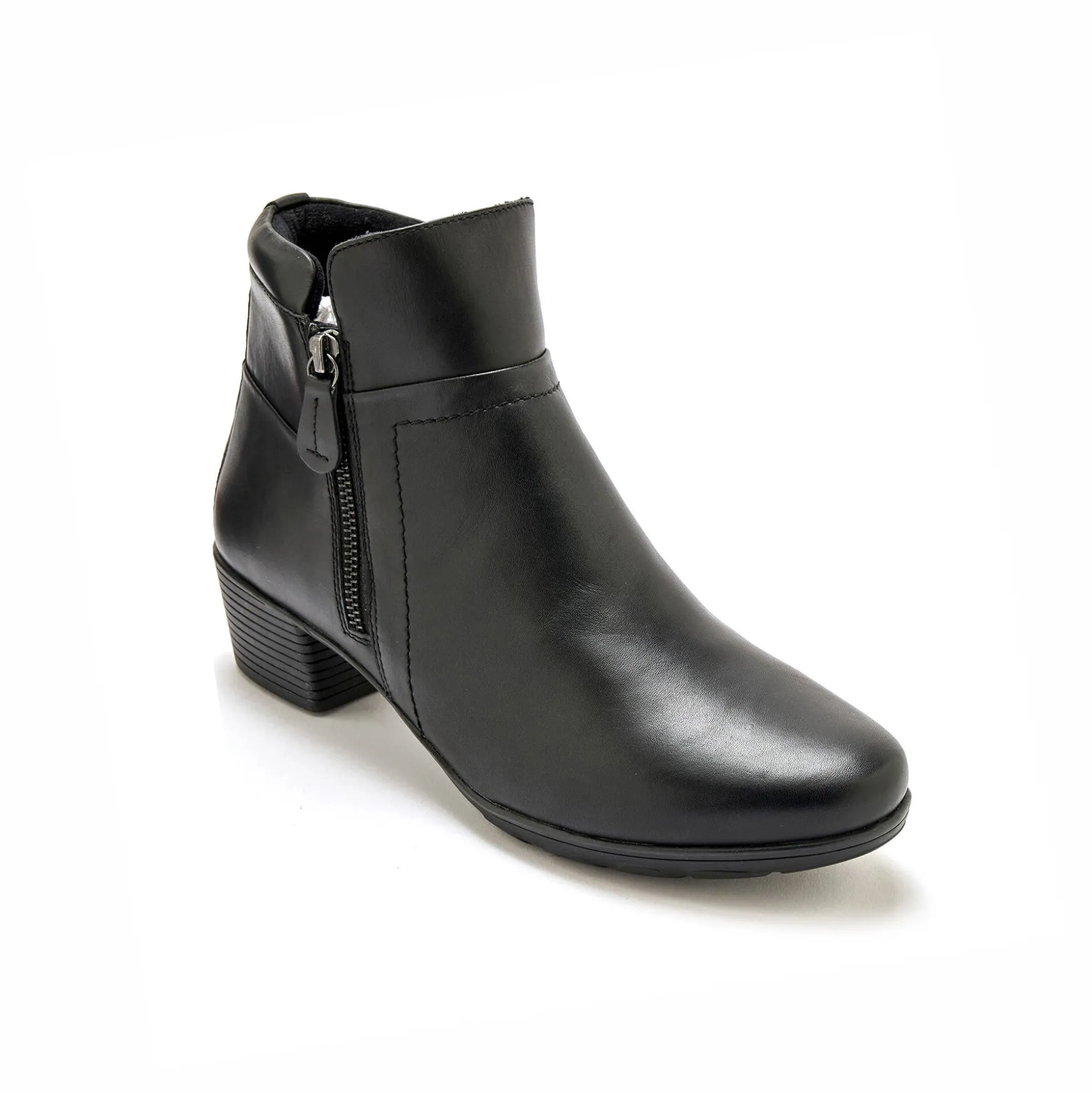 Boots met dubbele rits - comfortabele zool en breedte PÉDICONFORT
