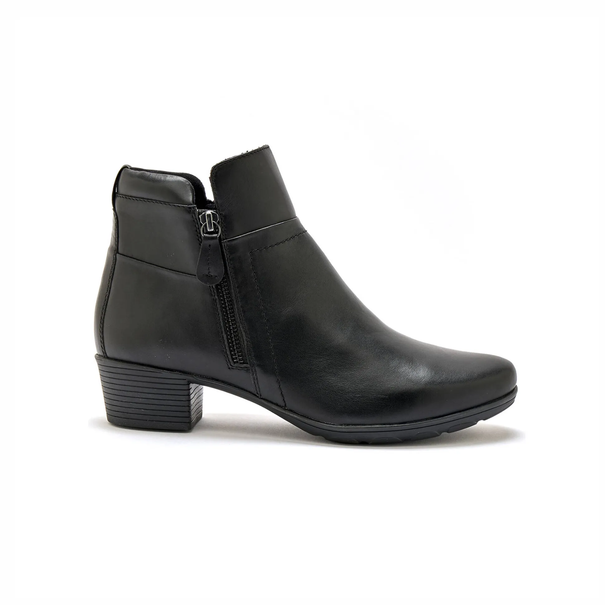 Boots met dubbele rits - comfortabele zool en breedte PÉDICONFORT