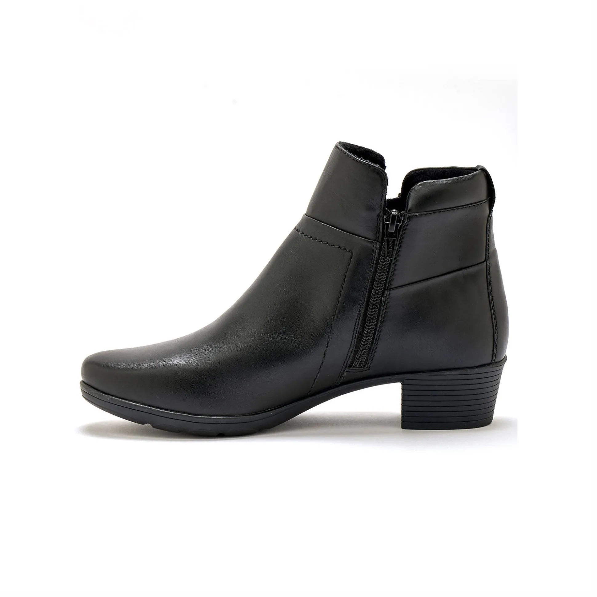 Boots met dubbele rits - comfortabele zool en breedte PÉDICONFORT