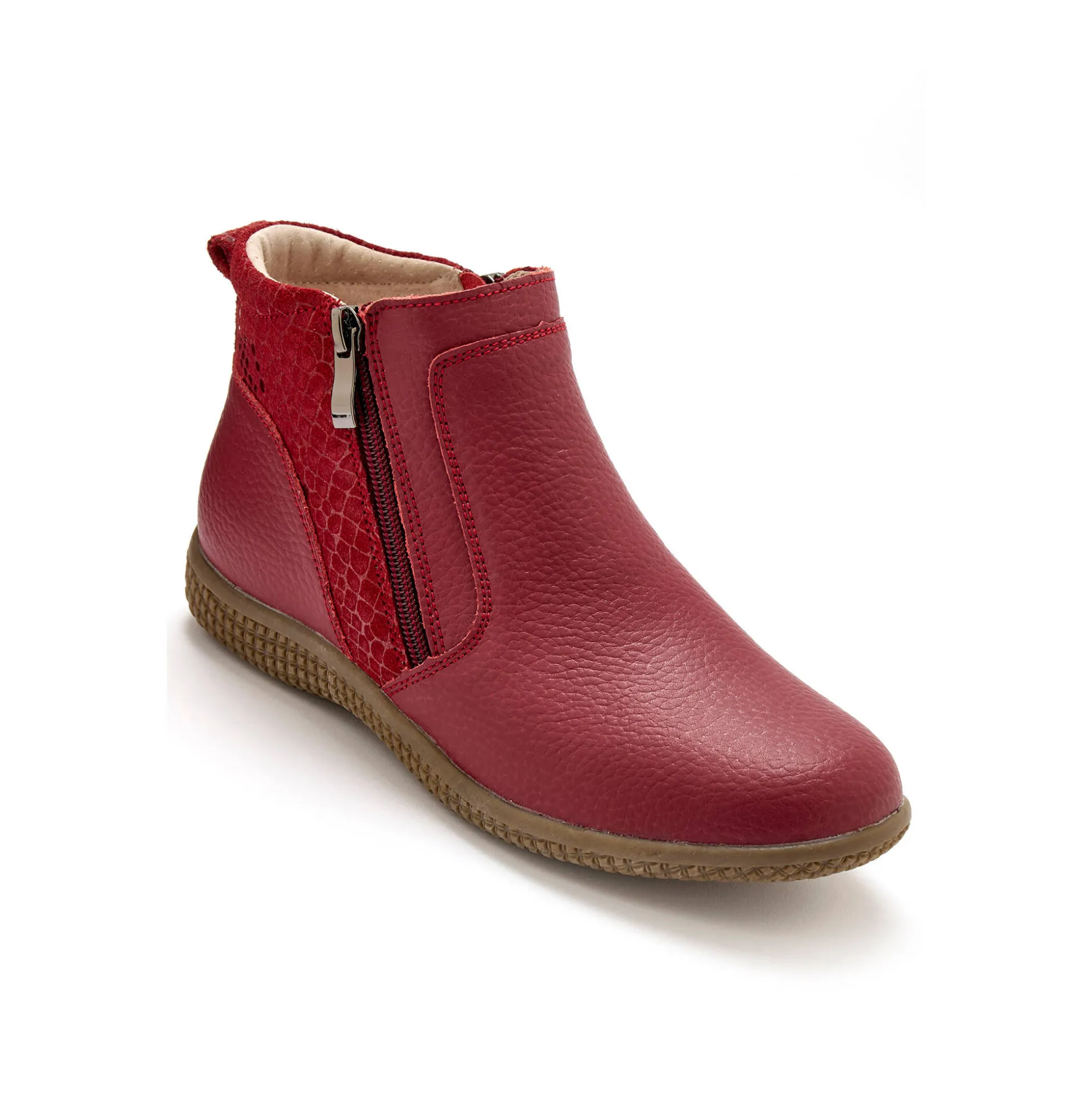 Boots met dubbele rits - verwijderbare comfortzool PÉDICONFORT