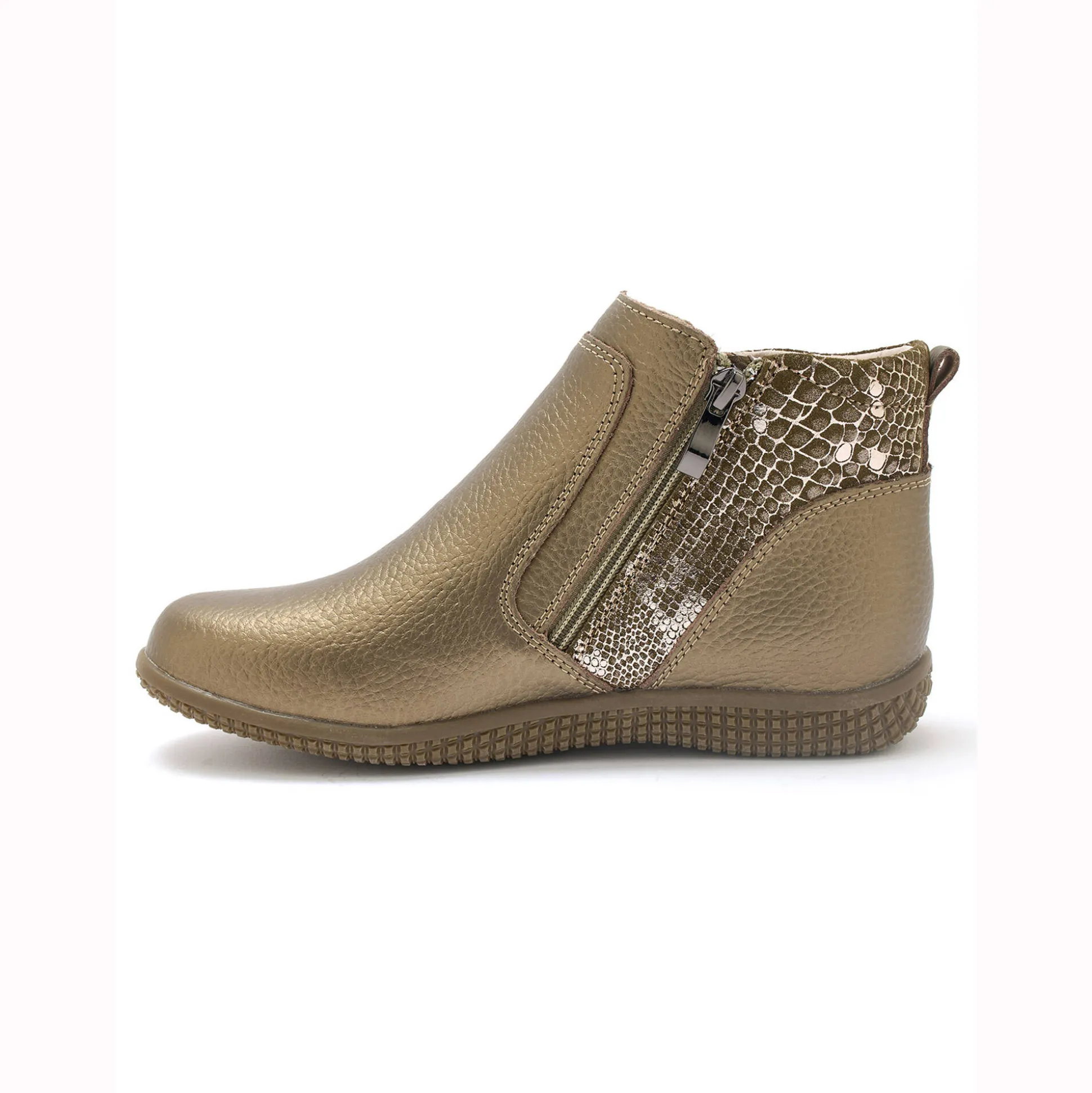 Boots met dubbele rits - verwijderbare comfortzool PÉDICONFORT