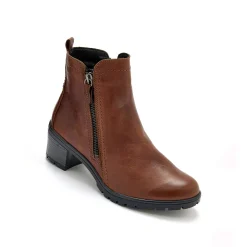 Boots met dubbele rits en comfortbreedte