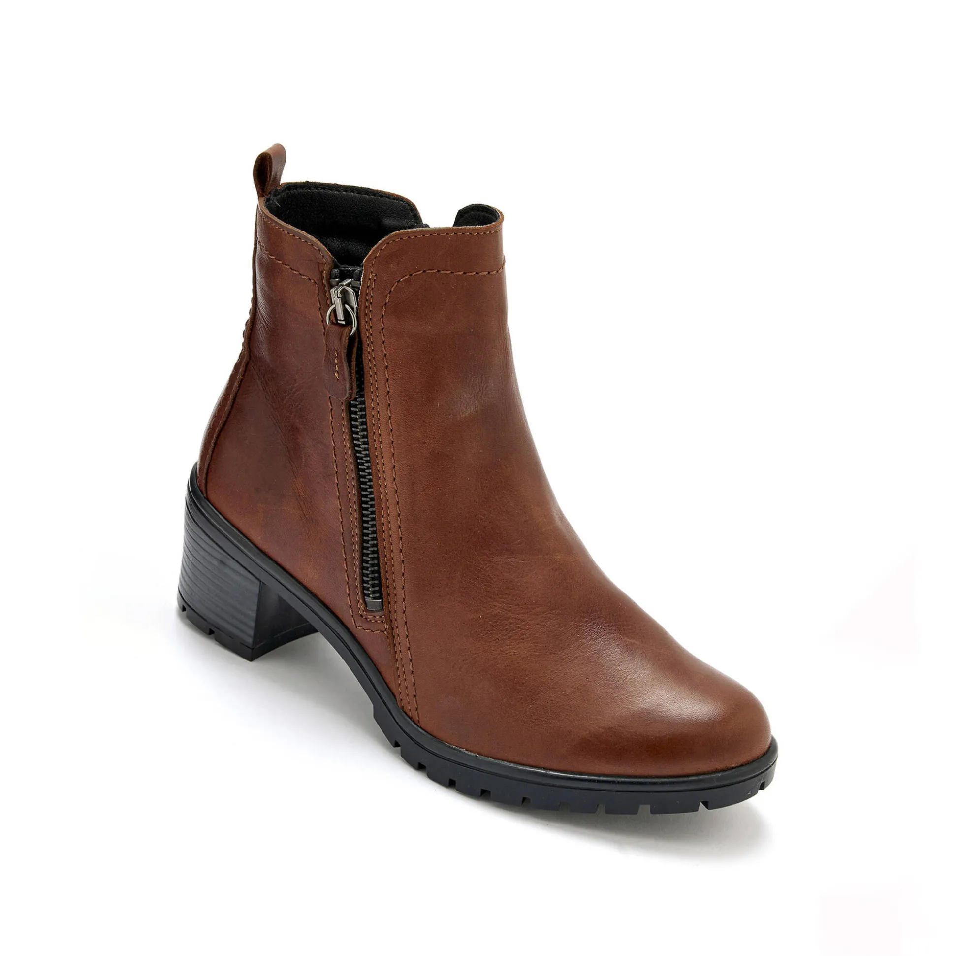 Boots met dubbele rits en comfortbreedte
