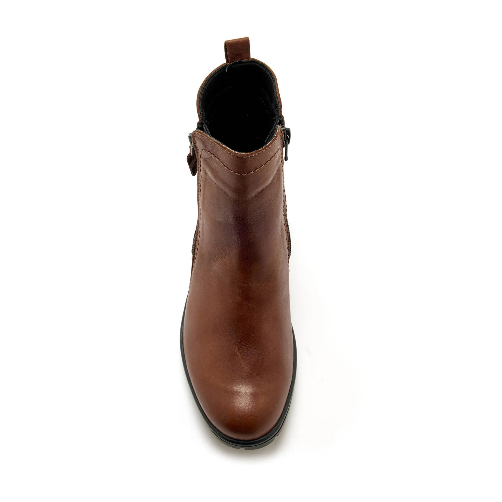 Boots met dubbele rits en comfortbreedte