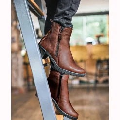 Boots met dubbele rits en comfortbreedte