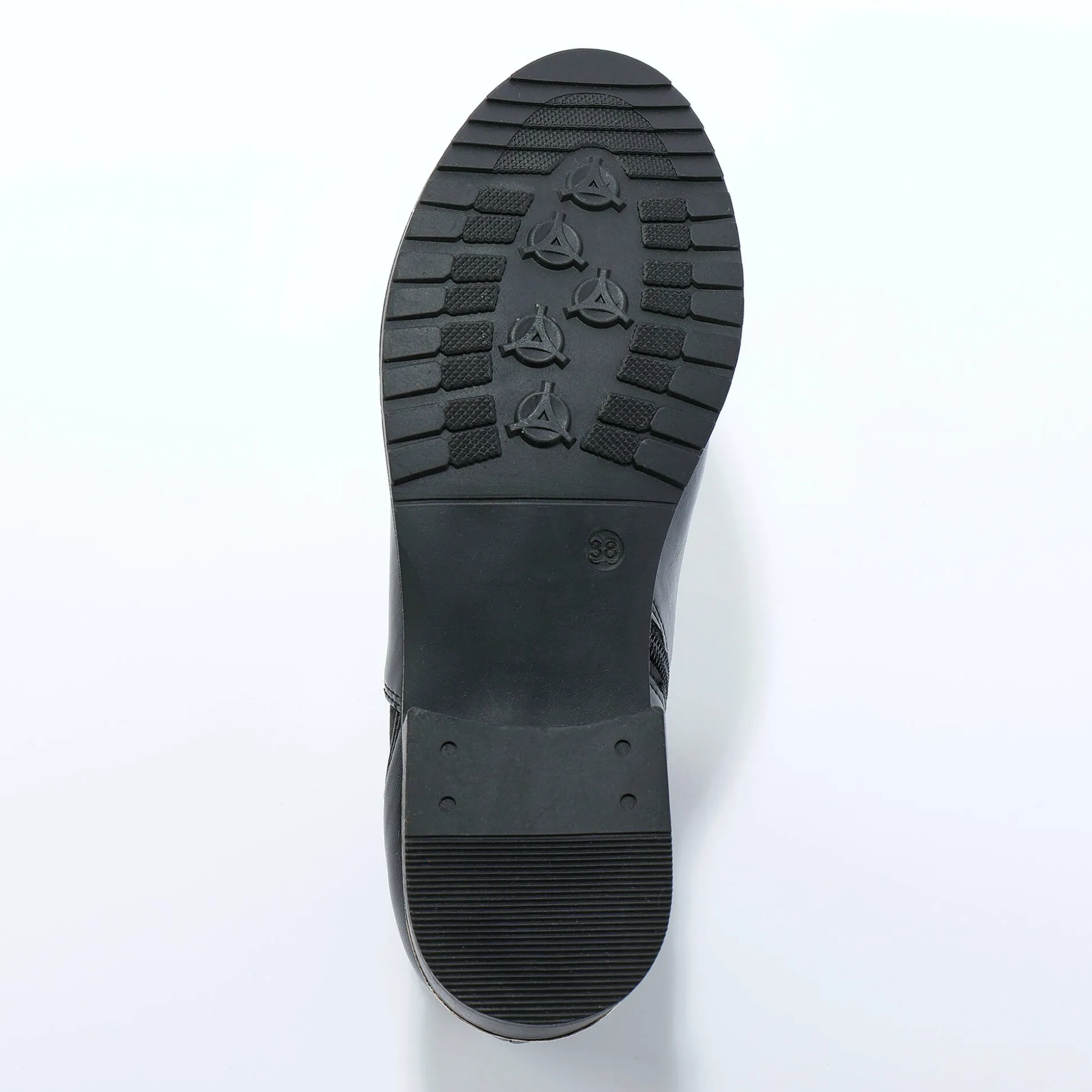 Boots met elastieken en rits, goudkleurige gesp