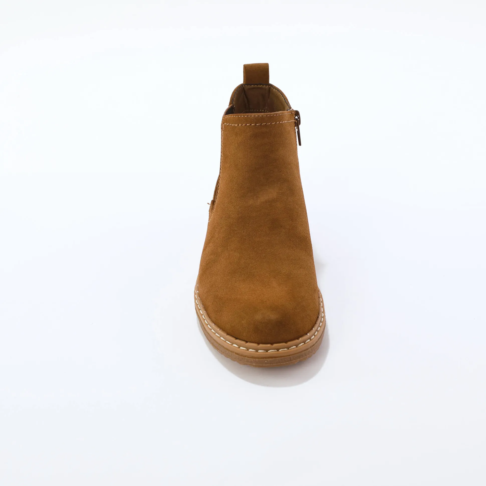 Boots met sleehak, elastiek opzij