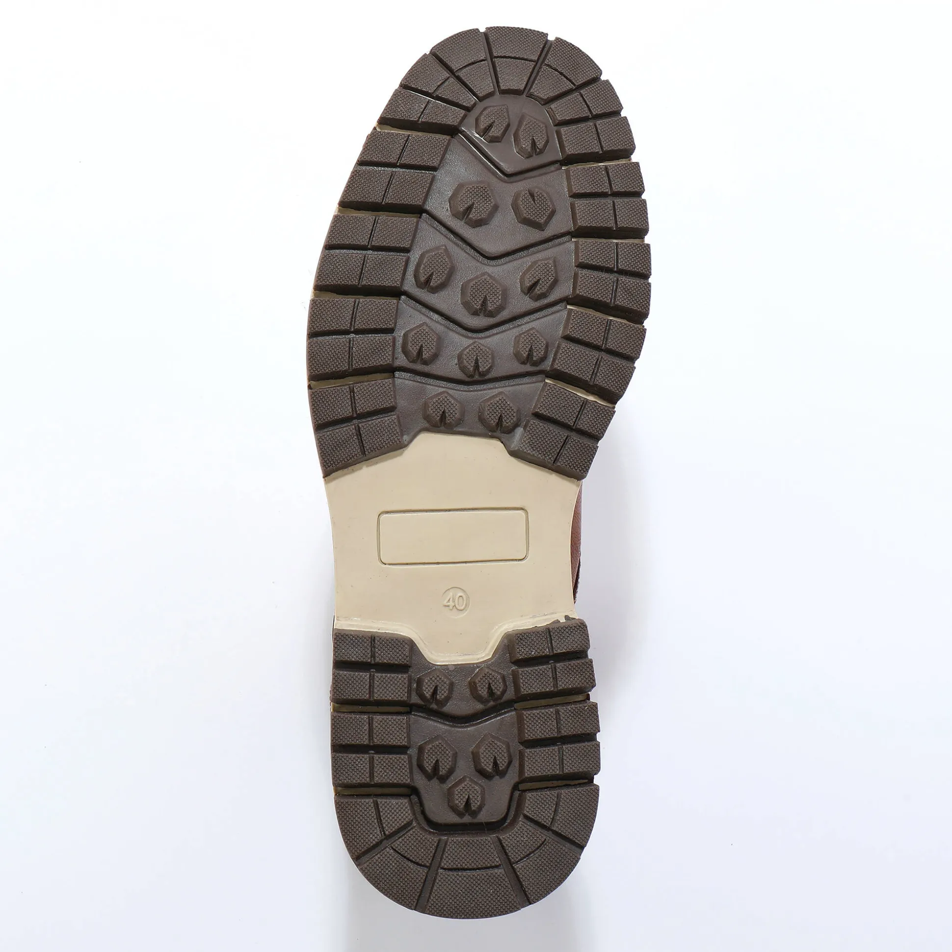 Bottines met veters, leer en velours
