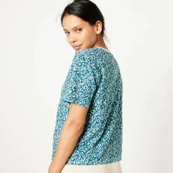 Boxy T-shirt, bedrukt