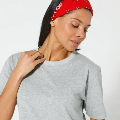 Boxy T-shirt met ellebooglange mouwen
