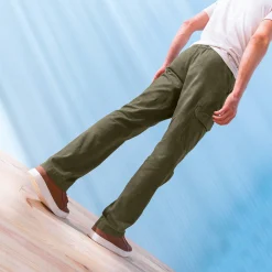 Broek in cargostijl, elastische gabardine
