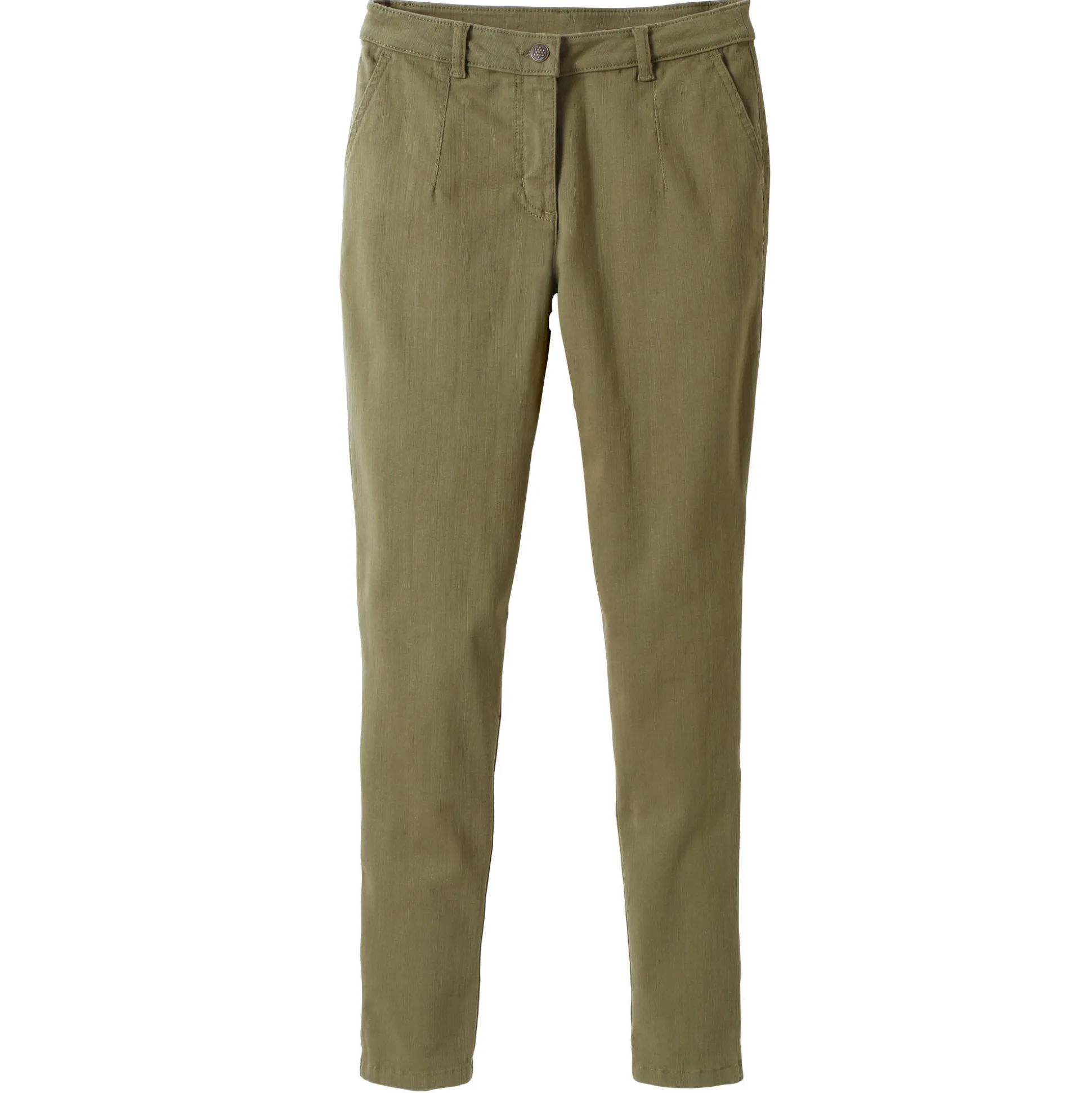 Broek in 'mom' model met hoge taille, stretch